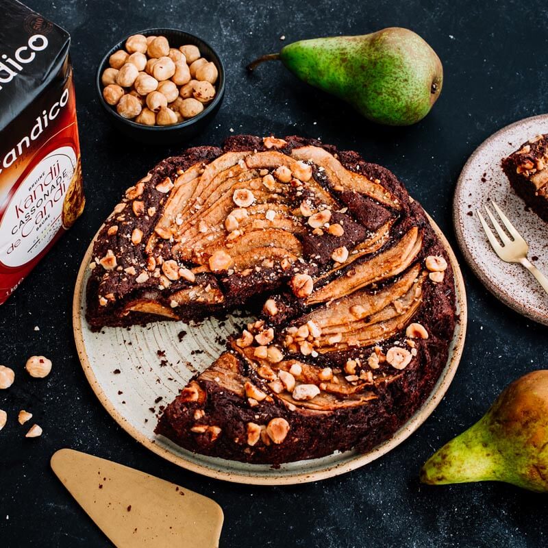 Chocolade-peer cake