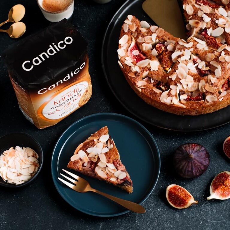 Amandelcake met vijgen Candico
